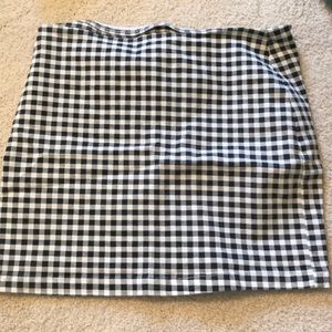 Gingam skirt